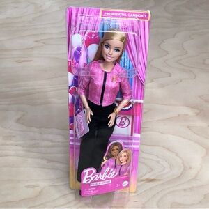 New Barbie Future Leader Doll in Pink and Black Kids One Size.